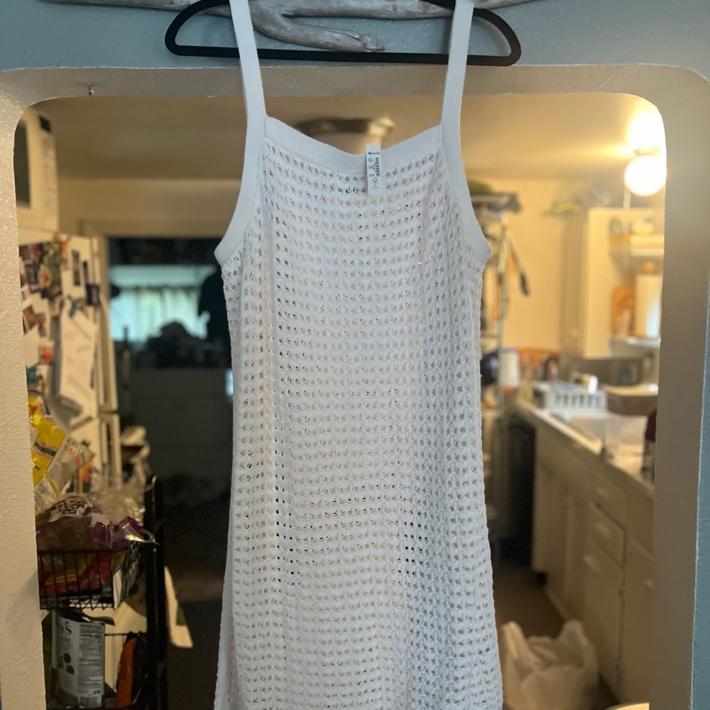Madewell white swim coverup